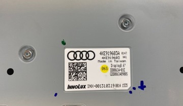 AUDI E TRON DISPLEJ CENTRÁLNÍ PANEL LED 4KE919603 65KM