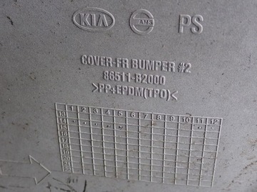 KIA SOUL 14-18 NÁRAZNÍK PŘEDNÍ