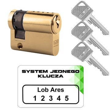 wkładka 50/9 M Lob Ares system jednego klucza