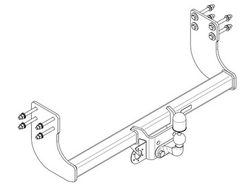 NOVÝ ZAŘÍZENÍ(HÁK) TÁŽNÝ DO VOLKSWAGEN VW CRAFTER II SKŘÍŇ 11.2016- STEINHOF