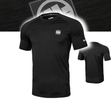 PITBULL WEST COAST MĘSKA KOSZULKA SPORTOWA RASH GUARD NEW LOGO CZARNA 3XL