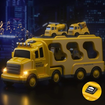 Карта строительной техники Big Transport Truck 6 для детей