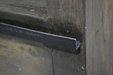 Книжный шкаф деревянный МАНГО, лак RAILWAY GRAU