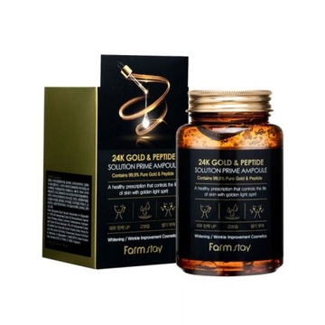 Фермерский отдых 24K GOLD & PEPTIDE SOLUTION PRIME AMPOULE 250 мл