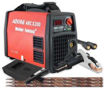 Spawarka inwertorowa MMA ADORE ARC X 200 elektrody