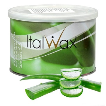 ITALWAX АЛОЭ ВОСК ДЛЯ ДЕПИЛЯЦИИ БАНКА 400мл КРАТКАЯ ДАТА 24.09.