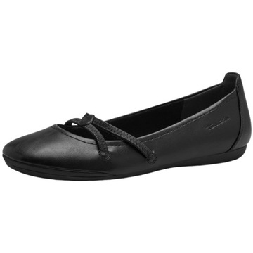 baleriny czarne wygodne TAMARIS r. 39