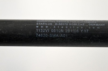 HONDA CR-V 2008 RHD ZADNÍ VÍKO KUFRU PLYNOVÁ PRAVÁ STRANA