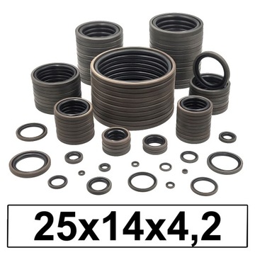 PIERŚCIEŃ TŁOKOWY USZCZELNIENIE TŁOKA SIŁOWNIKA K17 GER OW1 25x14x4,2