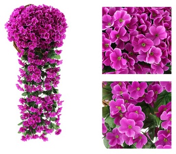 Цветочная Гирлянда Красные Искусственные Висячие Цветы Плющ Сурфиния