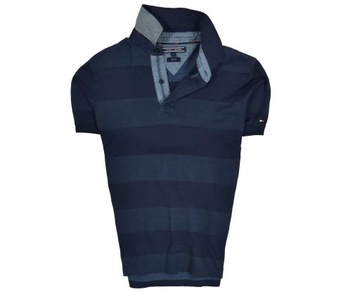 TOMMY HILFIGER Męska Koszulka Polo Slim Fit / S