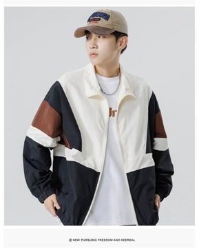 Мужская светоотражающая полосатая куртка на молнии Varsity J