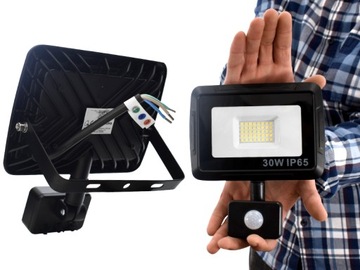 LAMPA LED ZEWNĘTRZNA NAŚWIETLACZ Z CZUJNIKIEM 30W