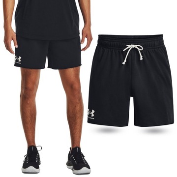 KRÓTKIE SPODENKI MĘSKIE UNDER ARMOUR SZORTY DRESOWE BAWEŁNA SPORT 1382427