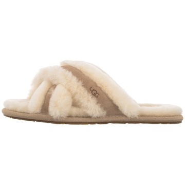 Buty Damskie Klapki Kapcie UGG Scuffita 1123572 Beżowe