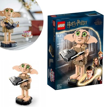 LEGO HARRY POTTER 76421 SKRZAT DOMOWY ZGREDEK+ LEGO TORBA PAPIEROWA ŚREDNIA