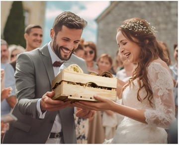 СВАДЕБНЫЙ ПОДАРОК ​​ПОЛОТЕНЦА КРУЖКИ ЖЕНА МУЖ ЮБИЛЕЙ СВАДЬБЫ + КАРТОЧКА