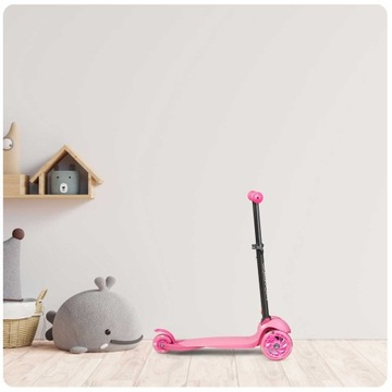 БАЛАНСИРУЮЩИЙ ТРЕХКОЛЕСНЫЙ САМОКАТ ДЛЯ ДЕВОЧЕК И ДЕТЕЙ 2, 3, 4 ЛЕТ