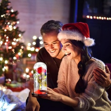 ВЕЧНАЯ РОЗА В СТЕКЛЕ КРАСОТА И ЗВЕРЬ ЗАЧАРОВАННАЯ РОЗА НАВСЕГДА РОЗА