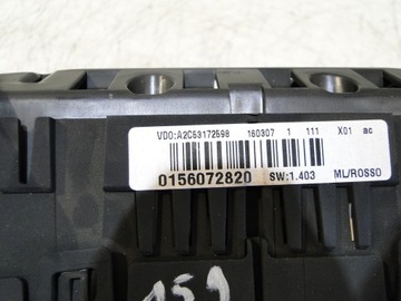 ALFA ROMEO 159 1.9JTDM PŘÍSTROJOVÁ DESKA EVROPA 0156072820