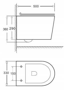 Скрытый унитаз КОМПЛЕКТ GROHE FRAME + чаша Rimelss