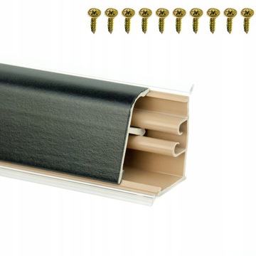 LISTWA Przyblatowa KUCHENNA PCV 37mm CZARNA 1,5 mb