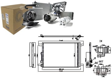 KONDENZÁTOR KLIMATIZACE AUDI A3 Q2 Q3 TT 1.0-2.5 04.12- NISSENS