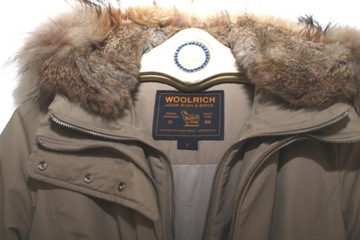 WOOLRICH PUCHOWA PARKA Z FUTREM Z KRÓLIKA R. S