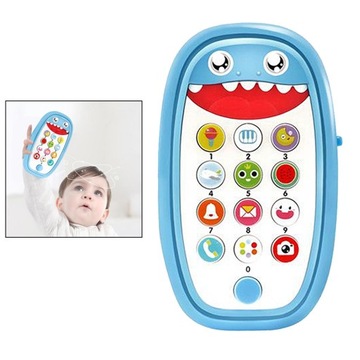 Милая детская умная игрушка-телефон для прорезывания зубов, синяя
