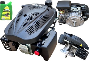 Двигатель внутреннего сгорания для газонокосилки с карданным валом 22/80мм 196cc 7HP SCHWARZBAU