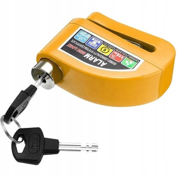 ЗАМОК ТОРМОЗНОГО ДИСКА С СИГНАЛизацией ДЛЯ МОТОЦИКЛОВ И ВЕЛОСИПЕДОВ, ВОДОНЕПРОНИЦАЕМЫЙ