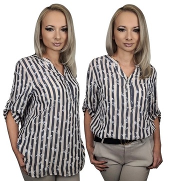 PLUS SIZE Элегантная женская рубашка, блузка, размеры 46-54