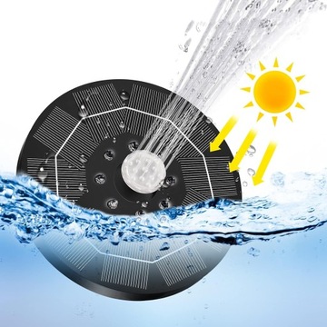 ПЛАВАЮЩИЙ ФОНТАН СОЛНЕЧНЫЙ САД, ЦВЕТНЫЕ RGB 6 ЭФФЕКТОВ ДЛЯ ПРУДА