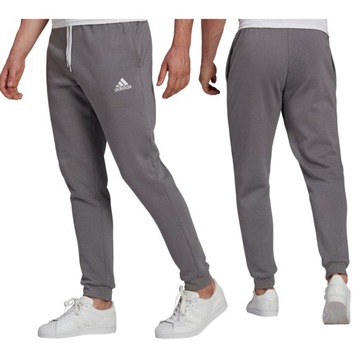 Spodnie Męskie Adidas Dresowe Szare Bawełniane Entrada 22 Sweat Pants M