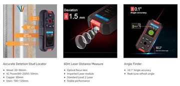 Электрический сканер 3-в-1 Stud Finder NF518S