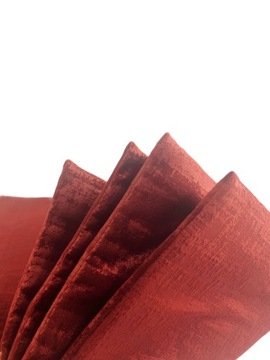 Piękne Wygodne Poduszki na Krzesło 40x40 x1,2cm Odcień Bordo 4 Sztuki Atłas