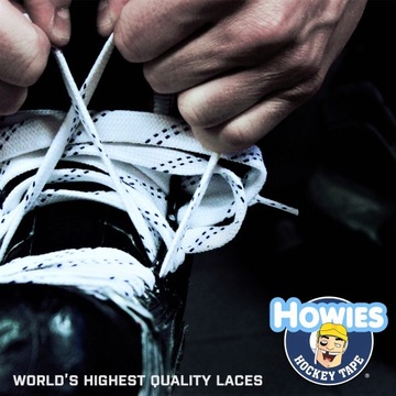 Вощеные шнурки для коньков HOWIES 274см Желтые