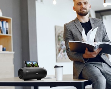 БЕСПРОВОДНОЙ BLUETOOTH БУМБОКС FM USB-ДИНАМИК С LED-СВЕТОДИОДОМ
