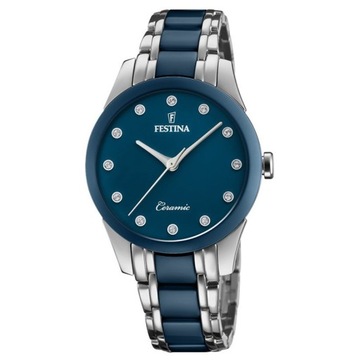 Zegarek Damski Festina F20499-2 CYRKONIE srebrny