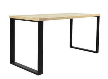 NOWOCZESNE BIURKO LOFTOWE 160x68 DĄB HALIFAX NATURALNY