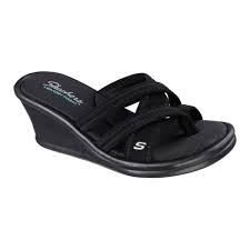 SKECHERS 38465 DAMSKIE KLAPKI NA KOTURNIE 35,5 SAD