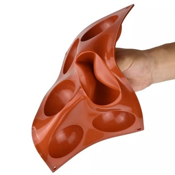 Силиконовая форма для шариков-полусфер БОЛЬШИХ 6 СМ ECO