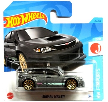 Hot Wheels Subaru WRX STI HW J-Imports 2/10 1:64 szary