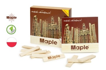 *Drewniane klocki konstrukcyjne MAPLE 50 karton