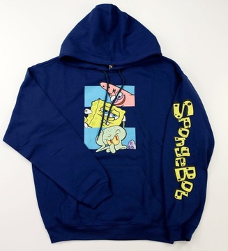 Bluza męska z kapturem Nickelodeon SpongeBob Kanciastoporty r. M Kieszeń