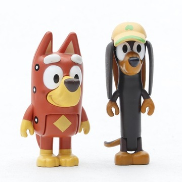 Сказочные фигурки Bluey and Family, 8 шт., подарок, лучшее качество