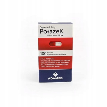 Potazek 610 mg, 100 kapsułek