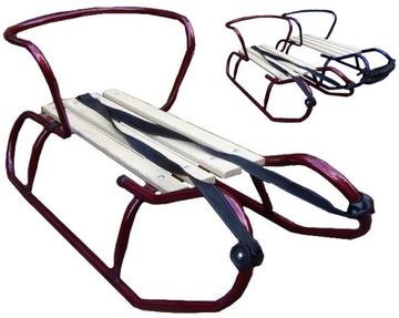 ПОЛЬСКИЕ САНКИ VIVA + СЪЕМНАЯ СПИНКА + МАТРАС