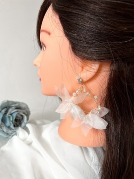 Серьги «Мягкий цветок»