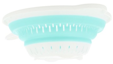 S5 DURSZLAK SKŁADANY Z RĄCZKĄ CEDZAK SITKO OCIEKACZ SILIKONOWY Z UCHWYTEM K